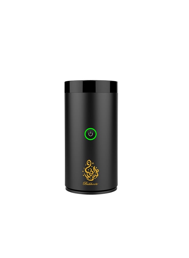 ACHAS Electric USB Rechargeable Incense Burner Black 14x6x6cm - Image 1